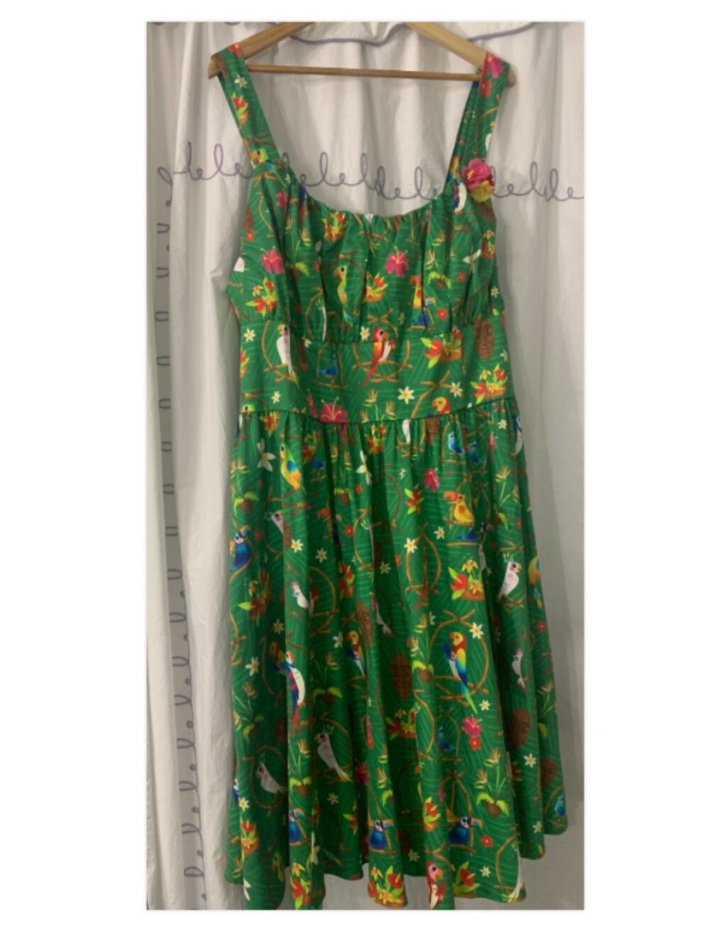 Disney Dress Shop Enchanted Tiki Room Dress Disney Parks Parrots Birds 2X NWT